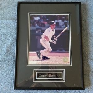 Framed picture of Craig Biggio